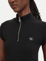 New Collection CALVIN KLEIN JEANS MONOLOGO RIB ZIP TOP