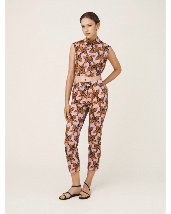 New Collection LOVE+ALICIA PRINTED COTTON TOP & PANTS