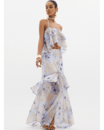 New Collection ANNA SAMOUKA AZURE FLORAL TWO PIECE SET