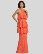 New Collection BE YOU LACE RUFFLE LONG DRESS