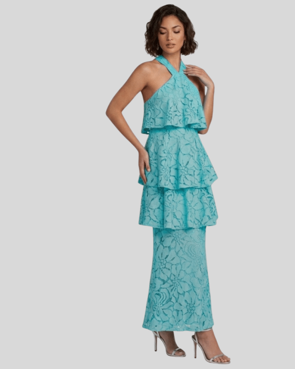 New Collection BE YOU LACE RUFFLE LONG DRESS