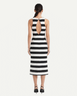 New Collection CKONTOVA STRIPED MIDI DRESS