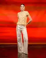 New Collection C.MANOLO YELLOW LACE SHIRT