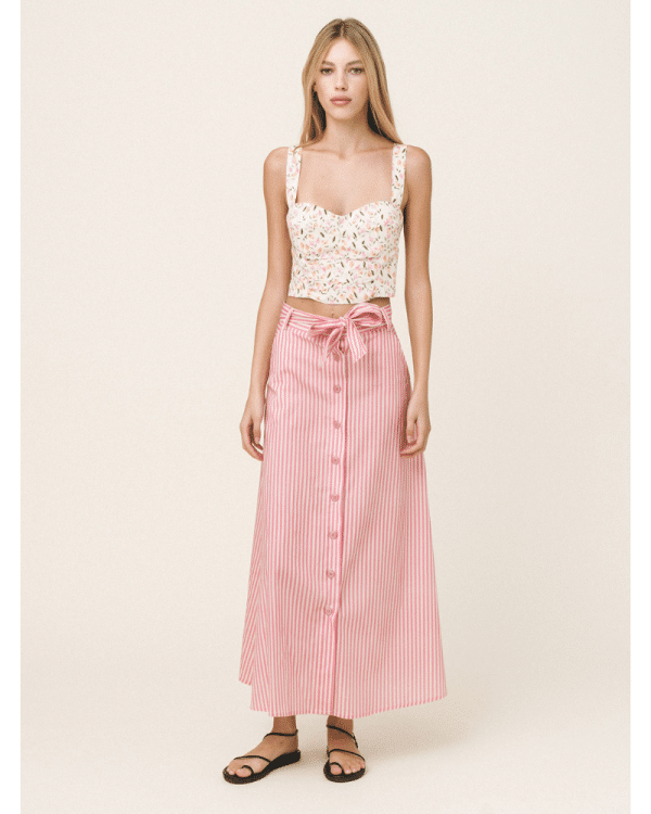 New Collection LOVE + ALICIA MOLLY FLORAL BUSTIER TOP