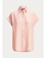 New Collection LAUREN RALPH LAUREN RELAXED FIT LINEN SHORT – SLEEVE SHIRT