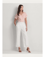 New Collection LAUREN RALPH LAUREN RELAXED FIT LINEN SHORT – SLEEVE SHIRT
