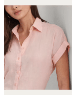 New Collection LAUREN RALPH LAUREN RELAXED FIT LINEN SHORT – SLEEVE SHIRT