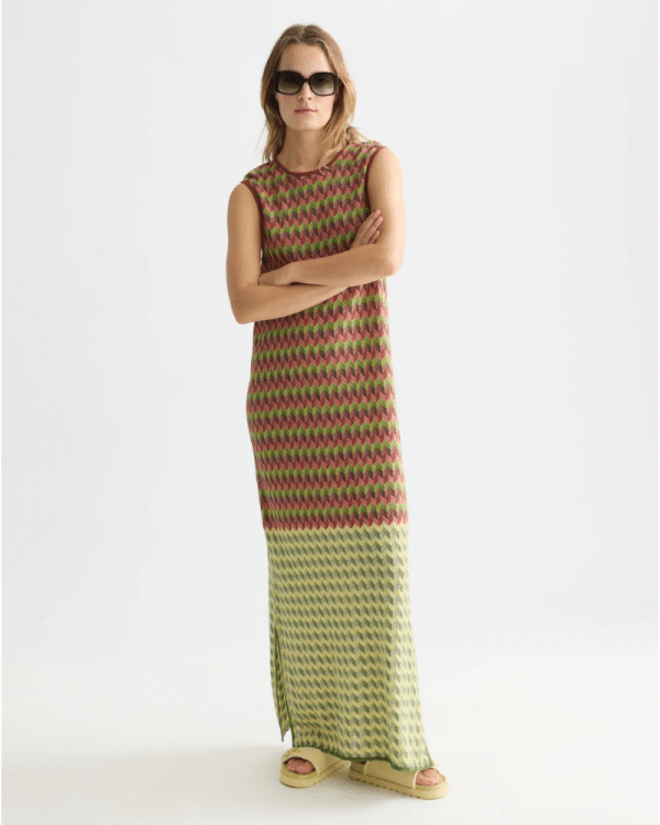 New Collection SCOTCH & SODA CHEVRON KNITTED MAXI DRESS