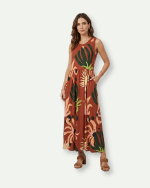 New Collection SCOTCH & SODA PRINTED TANK MIDI DRESS
