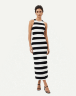 New Collection CKONTOVA STRIPED MIDI DRESS