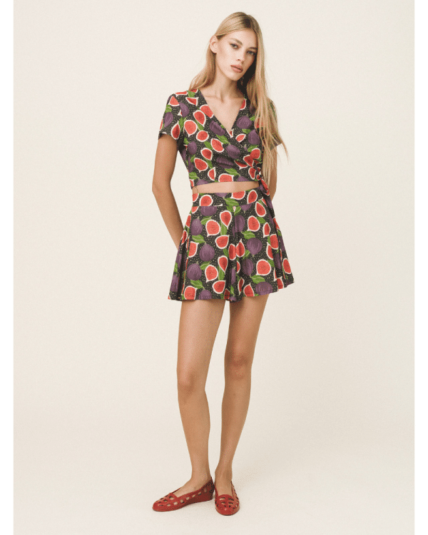 New Collection LOVE + ALICIA FIG FRUIT PRINTED COTTON SUMMER SET