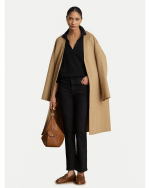 New collection LAUREN RALPH LAUREN BLACK  COTTON-MODAL POLO JUMPER