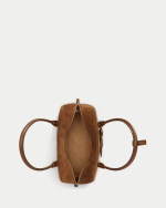 New Collection LAUREN RALPH LAUREN SUEDE LARGE MARCY ZIP SATCHEL