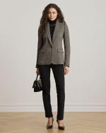 New collection LAUREN RALPH LAUREN BLACK PONTE ANKLE TROUSERS