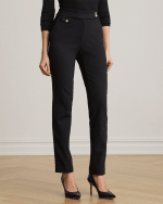 New collection LAUREN RALPH LAUREN BLACK PONTE ANKLE TROUSERS