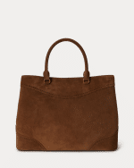 New collection LAUREN RALPH LAUREN PERFORATED SUEDE LARGE MERCY SATCHEL