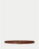 New Collection LAUREN RALPH LAUREN LOGO REVERSIBLE EMBOSSED SKINNY BELT