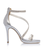 New Collection SANTE SILVER METALLIC SANDALS