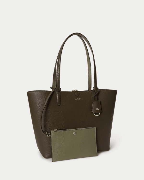 New collection LAUREN RALPH LAUREN LARGE REVERSIBLE FAUX – LEATHER TOTE BAG