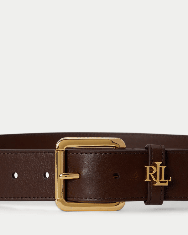 New Collection LAUREN RALPH LAUREN LOGO – KEEPER LEATHER BELT