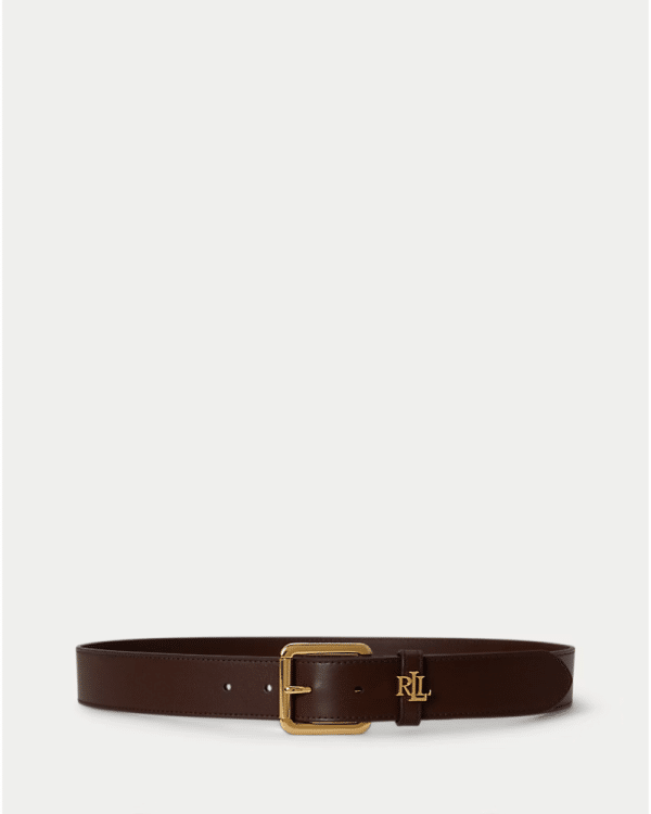 New Collection LAUREN RALPH LAUREN LOGO – KEEPER LEATHER BELT