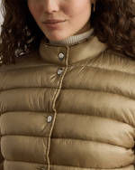 New collection LAUREN RALPH LAUREN QUILTED MOCKNECK PUFFER JACKET