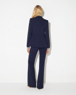 New Collection ELISABETTA FRANCHI  JACKET IN DOUBLE LAYER STRETCH CREPE FABRIC