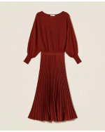 New Collection TWINSET RUST – COLORED TWIN SET DRESS