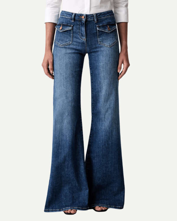 New Collection ELIZABETTA FRANCHI WIDE LEG JEAN