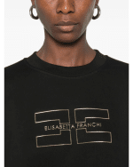 New Collection ELISABETTA FRANCHI BLACK SWEATER