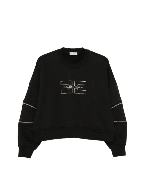 New Collection ELISABETTA FRANCHI BLACK SWEATER