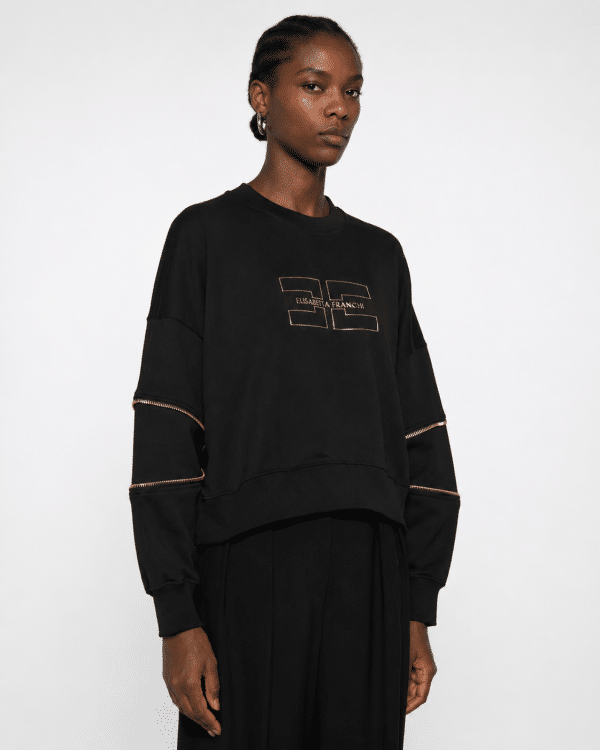 New Collection ELISABETTA FRANCHI BLACK SWEATER