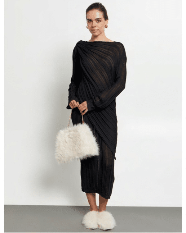 New Collection KOURBELA KNIT LUREX BLOUSE