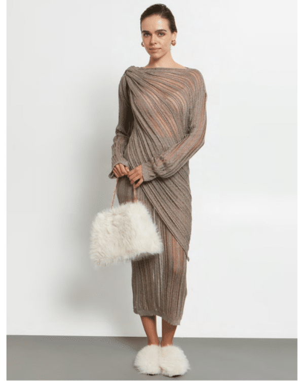 New Collection KOURBELA KNIT LUREX BLOUSE