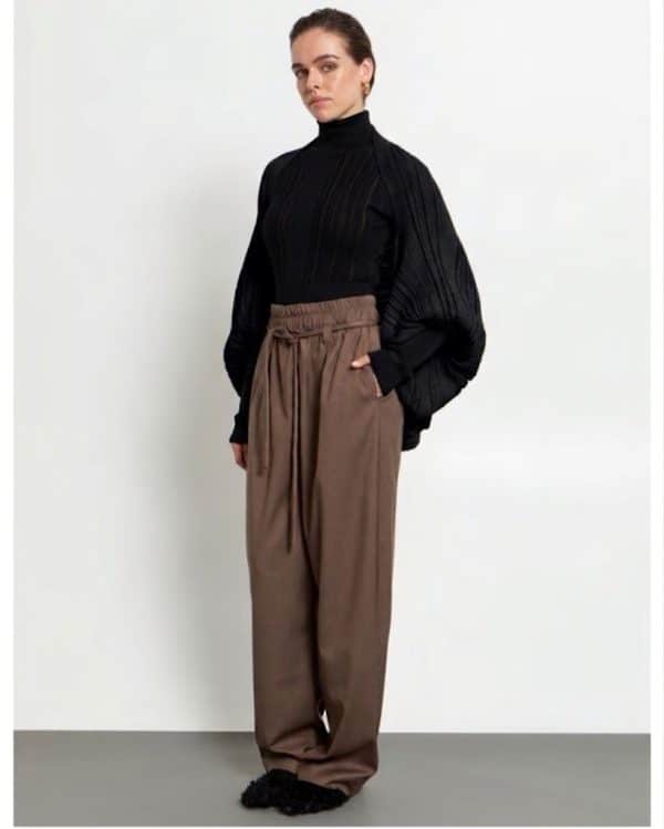 New Collection KOURBELA WINTER ARCHETYPES KNIT HIGH NECK BLOUSE
