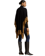 New collection LAUREN RALPH LAUREN TSU WT RN B-PONCHO BLACK-TAUPE