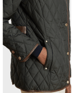 New Collection LAUREN RALPH LAUREN QUILTED JACKET OLIVE