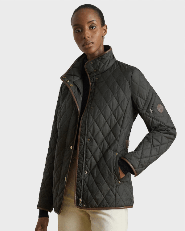 New Collection LAUREN RALPH LAUREN QUILTED JACKET OLIVE