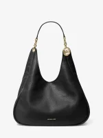 New Collection MICHAEL KORS  ELLIE LARGE PEBBLED LEATHER SHOULDER BAG