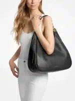 New Collection MICHAEL KORS  ELLIE LARGE PEBBLED LEATHER SHOULDER BAG
