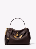New Collection MICHAEL KORS HAMILTON LARGE TAXTURED LEATHER SLOUCHY SATCHEL