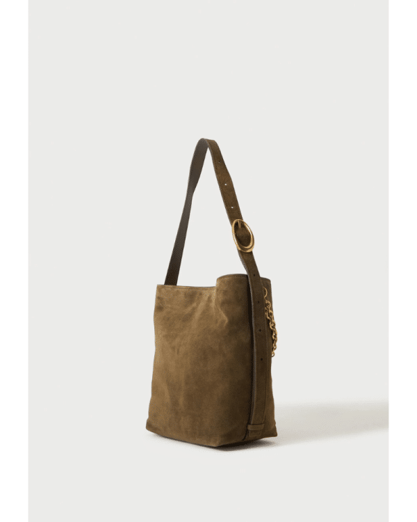 New Collection MICHAEL KORS  NOLITA LARGE SUEDE BUCKET TOTE BAG