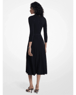 New Collection MICHAEL KORS STRETCH KNIT POLO SWEATER DRESS