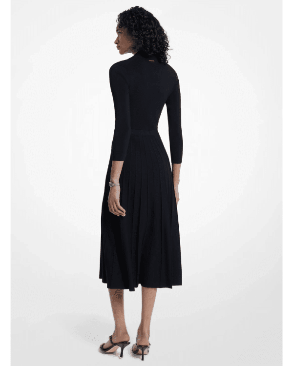 New Collection MICHAEL KORS STRETCH KNIT POLO SWEATER DRESS