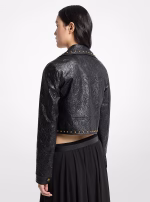 New Collection MICHAEL KORS CRINKLED STUDDED JACKET