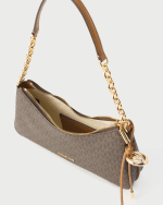 New Collection MICHAEL KORS NOLITA MEDIUM SIGNATURE LOGO CHAIN POCHETTE
