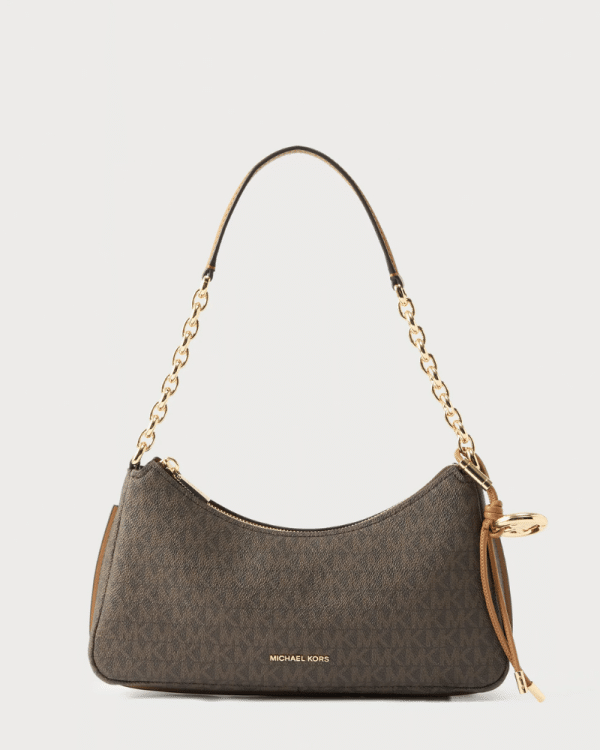 New Collection MICHAEL KORS NOLITA MEDIUM SIGNATURE LOGO CHAIN POCHETTE