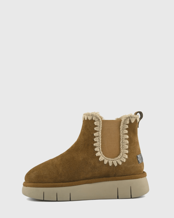 New Collection MOU BOUNCE CHELSEA BOOTS – COGNAC