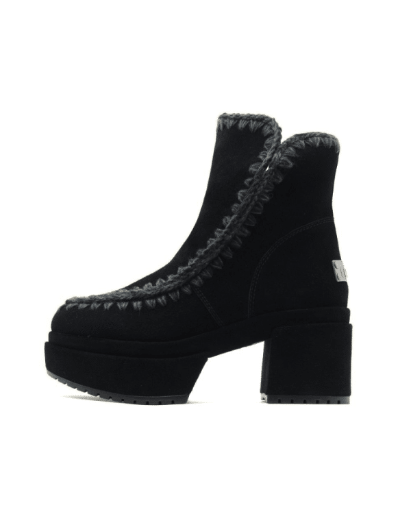New Collection MOU SUEDE LEATHER PLATFORM BOOTS WOMEN