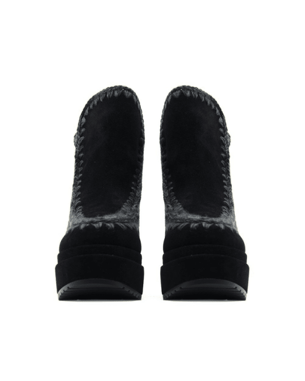 New Collection MOU SUEDE LEATHER PLATFORM BOOTS WOMEN